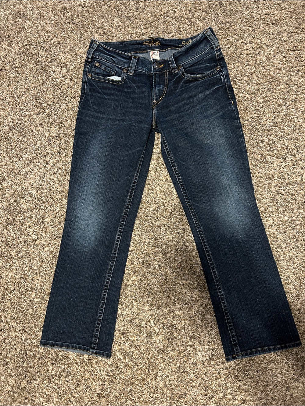 Silver Jeans Dark Blue Capri